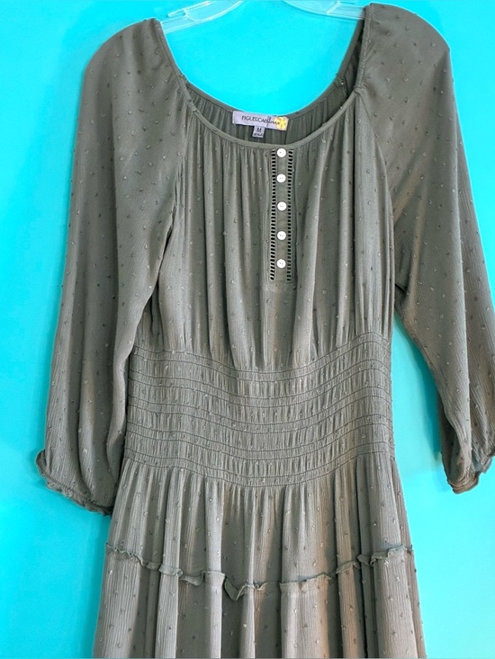 Olive Maxi Boho Dress - Picture 8 of 16